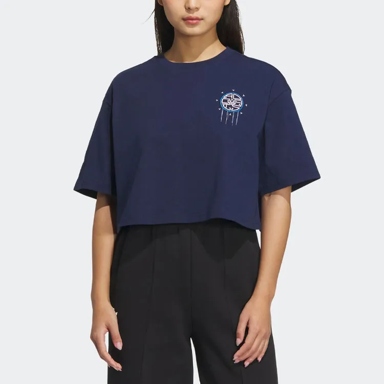 Adidas Originals T Shirt Women's Dark Indigo-1