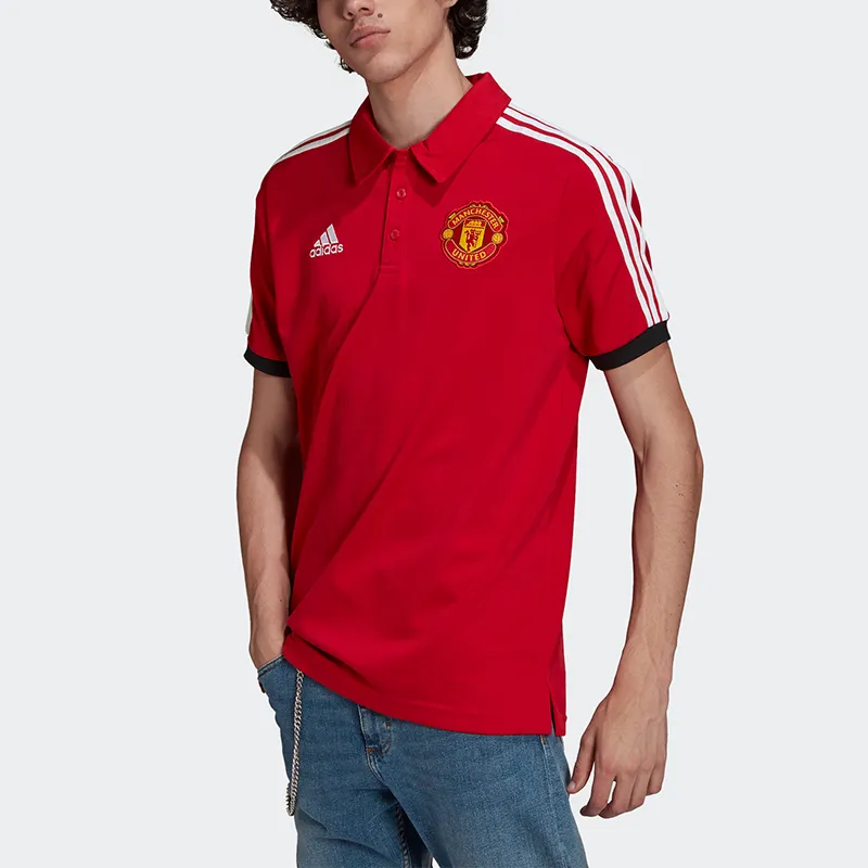 Adidas MANCHESTER UNITED THEATRE OF DREAMS Polo Shirts Men Red-2