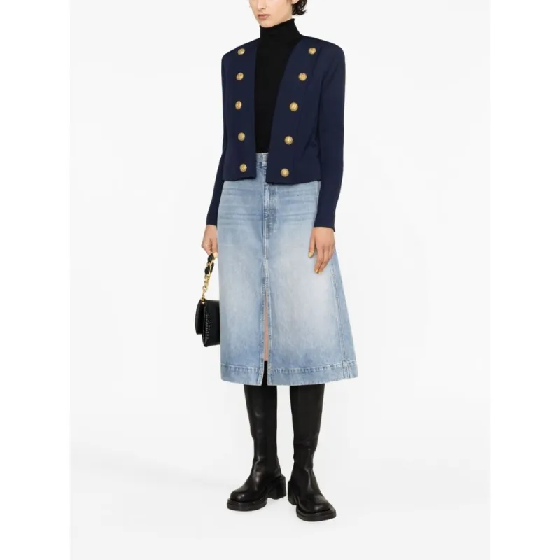 BALMAIN Jackets Women's Marine Blue-1