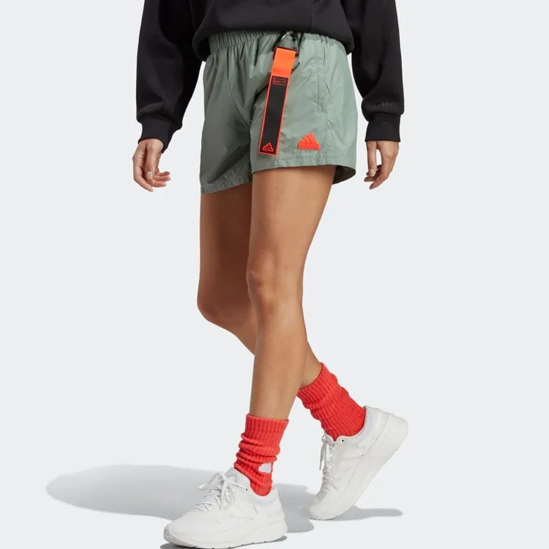 Adidas Casual Shorts Women's Green-3