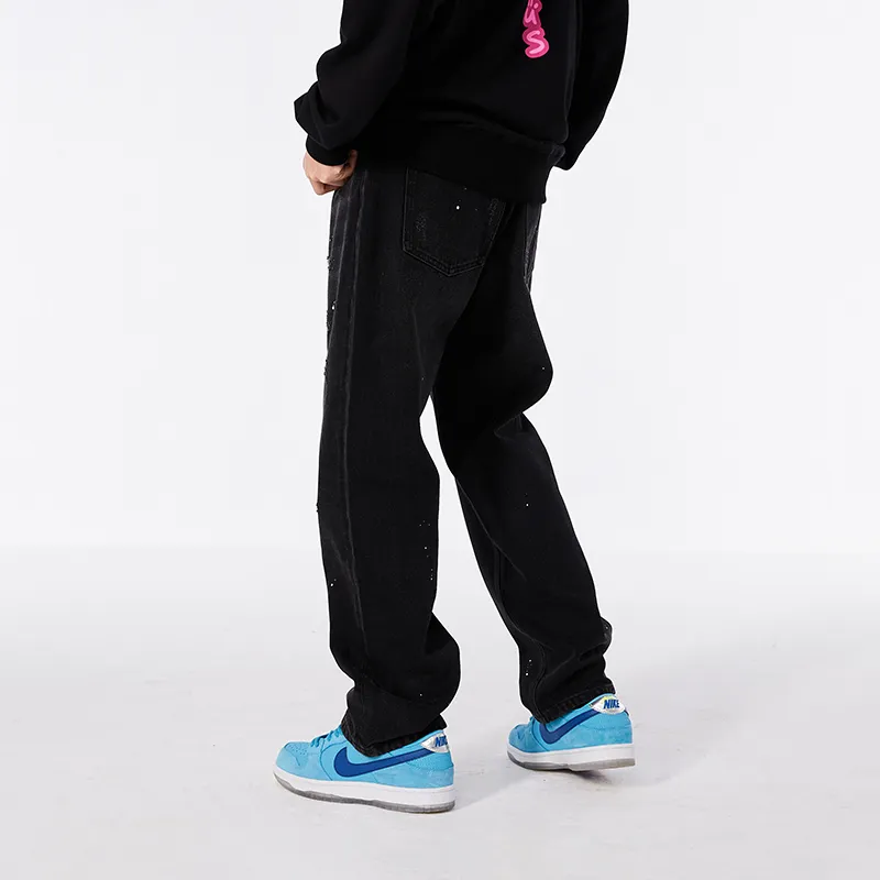 RAVENOUS Straight Jeans Unisex Black-3