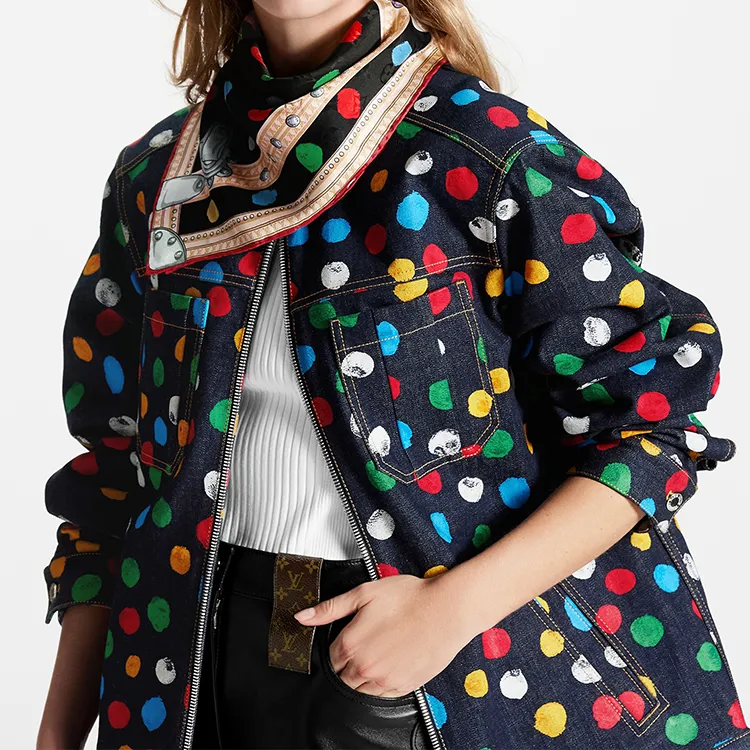 LOUIS VUITTON X Yayoi Kusama Painted Dots Monogram Square 90-3