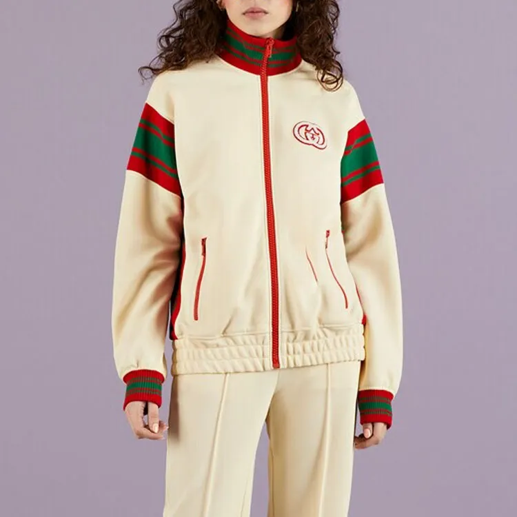 GUCCI Interlocking G Zip Up Track Jacket-1