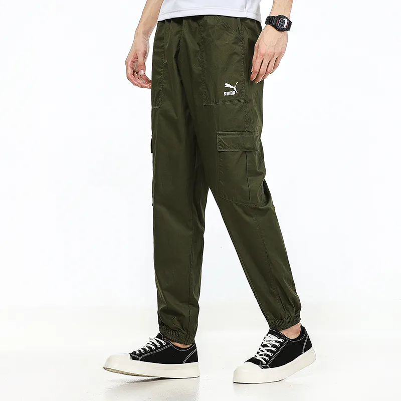 PUMA Cargo Pants Men Army Green-4