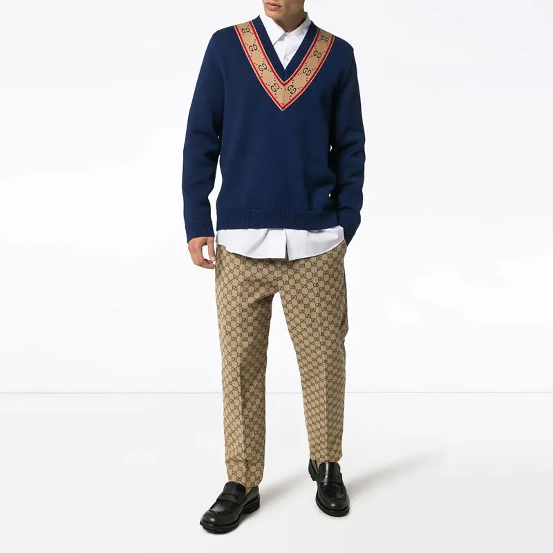 GUCCI Sweaters Men Blue-1