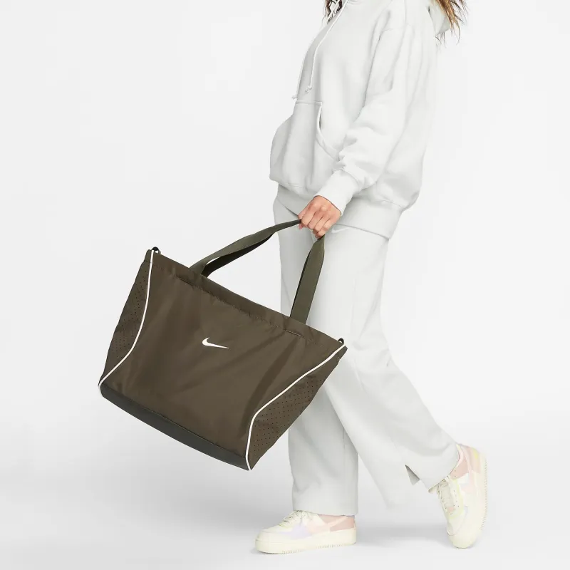 Nike Fabric Tote Bag Shopping Bag Shoulder Bag Handbag Regular Unisex Red Fir Green-5