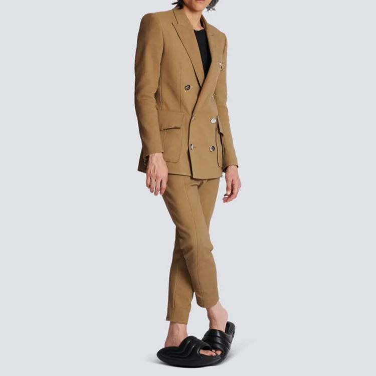 BALMAIN Jackets Men Dark Beige-2