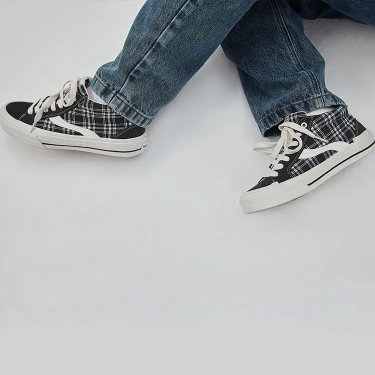 Odd CIRKUS x Vision Street Wear Astley Pro Mid Top Skateboard Shoes Unisex Black White-5