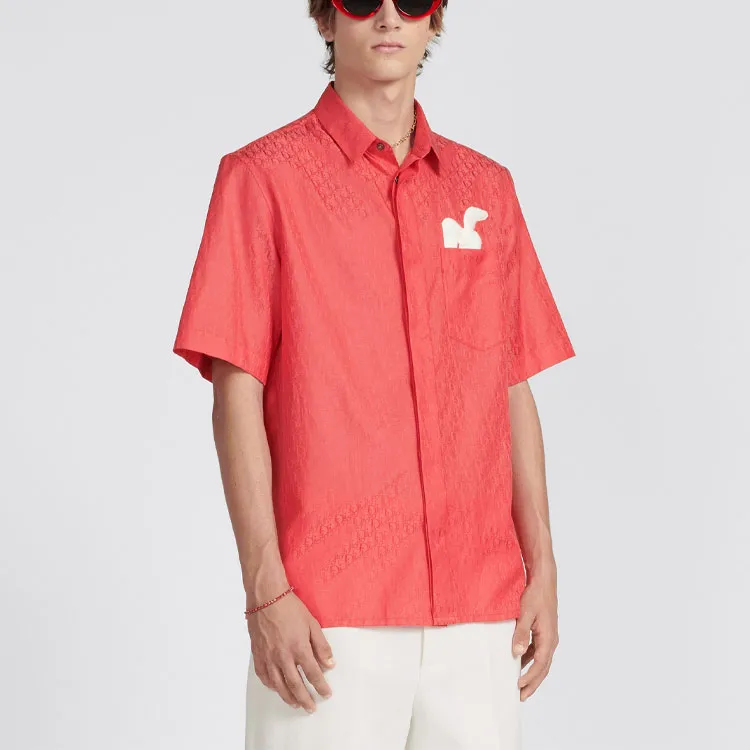 DIOR Shirts Men Red-3