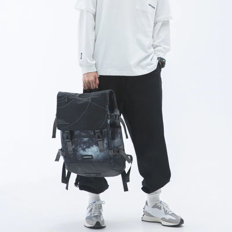 COMBACK Polyamide Laptop Bag Backpack Tubas Unisex Black/White/Gray-4