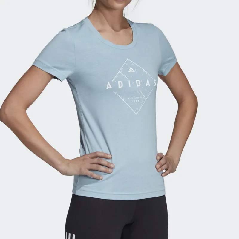 Adidas T Shirts Women's Blue-4