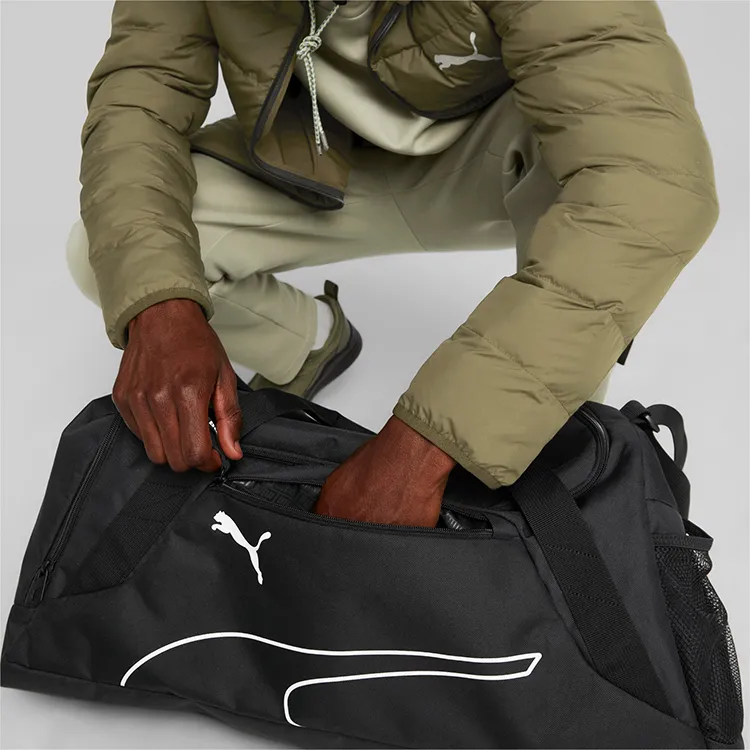 PUMA Polyester Handbag Gym Bag Small Size Men's Black-3
