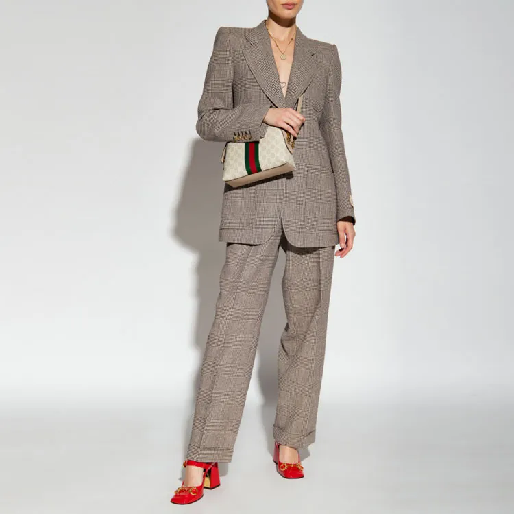 GUCCI Casual Pants Women's Brown-1