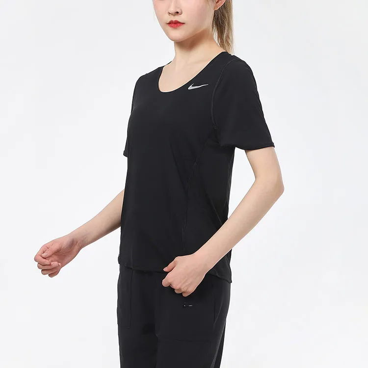 Nike Set in Sleeve T Shirt Women's Black-4
