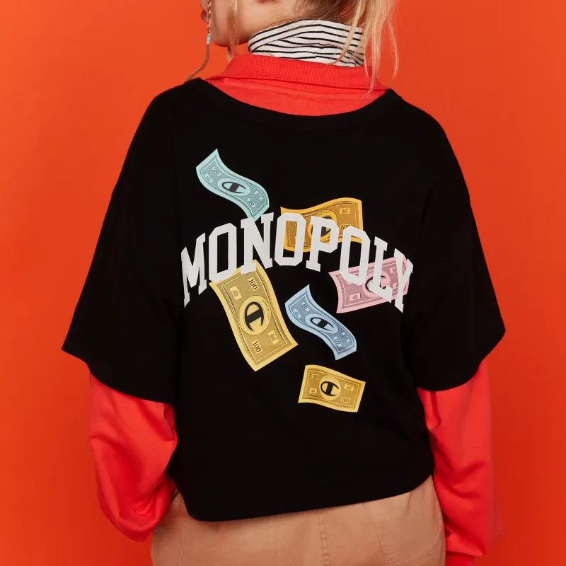 Hasbro X Champion X Hasbro Crop Tops Women's Black-2