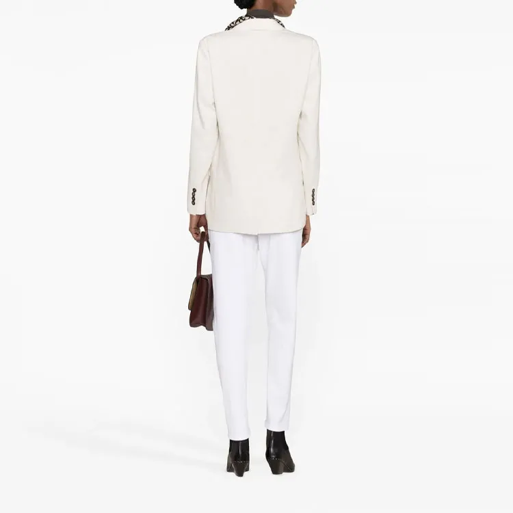 Brunello Cucinelli Scarf Detailed Tailored Blazer-2