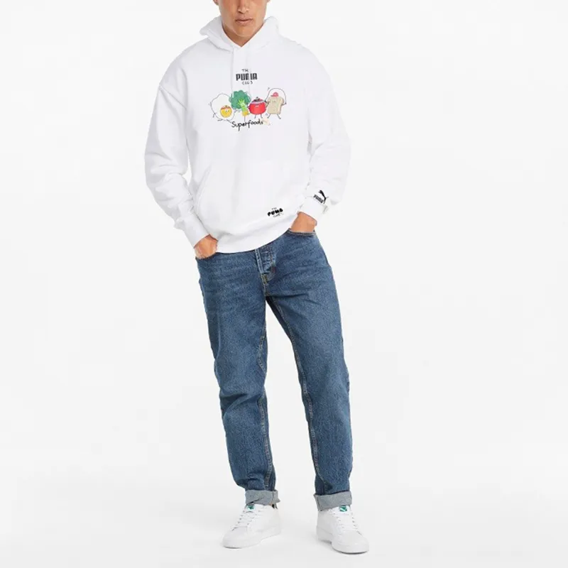 PUMA Sweatshirts Men White-2