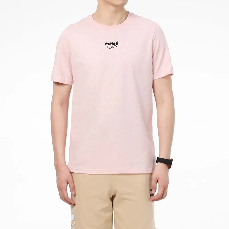 PUMA T Shirts Men Pink-3