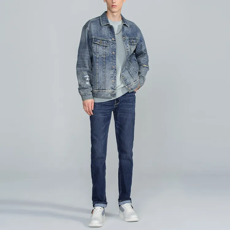 Lee Denim Jackets Men Medium Light Blue-2