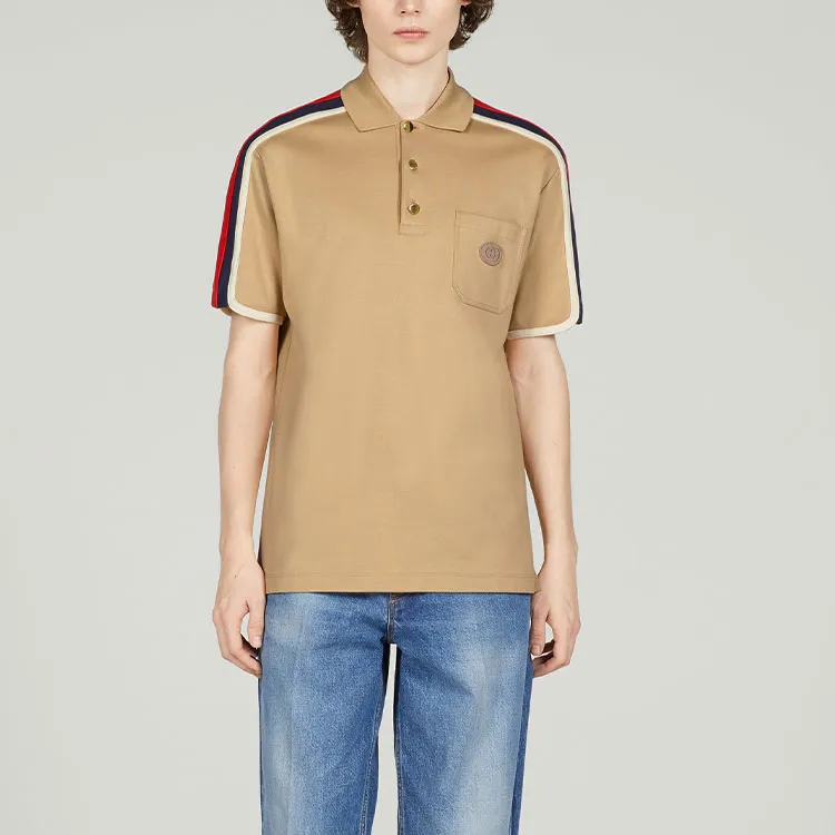 GUCCI SS23 Polo Shirt Men's Beige-2