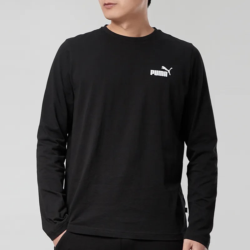 PUMA Essentials Long T Shirts Men Black-3