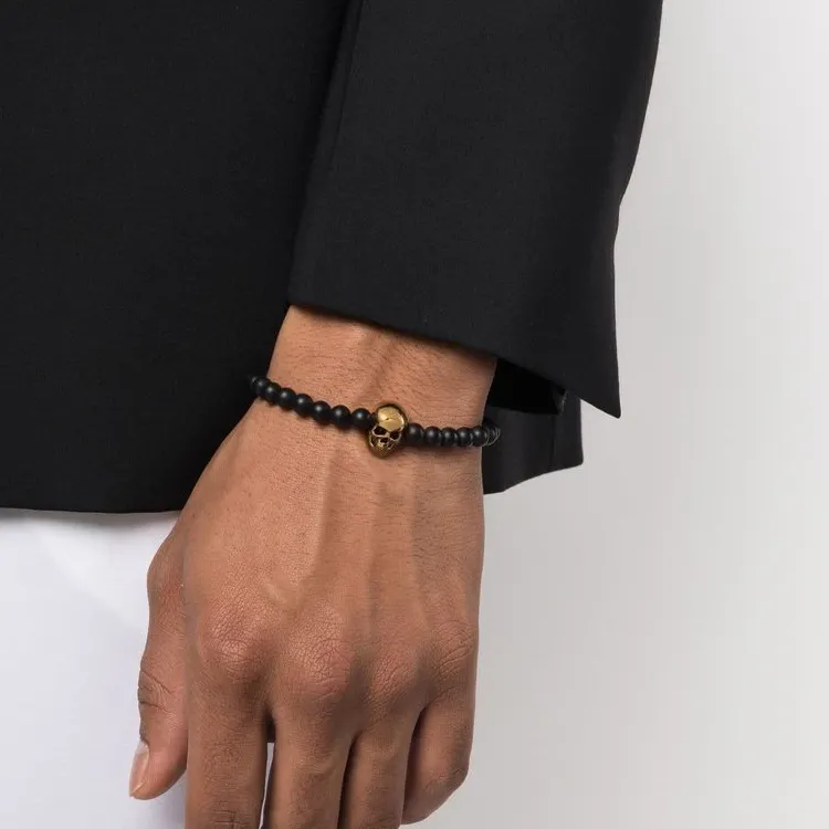 Alexander McQueen Skull Beaded Bracelet-1