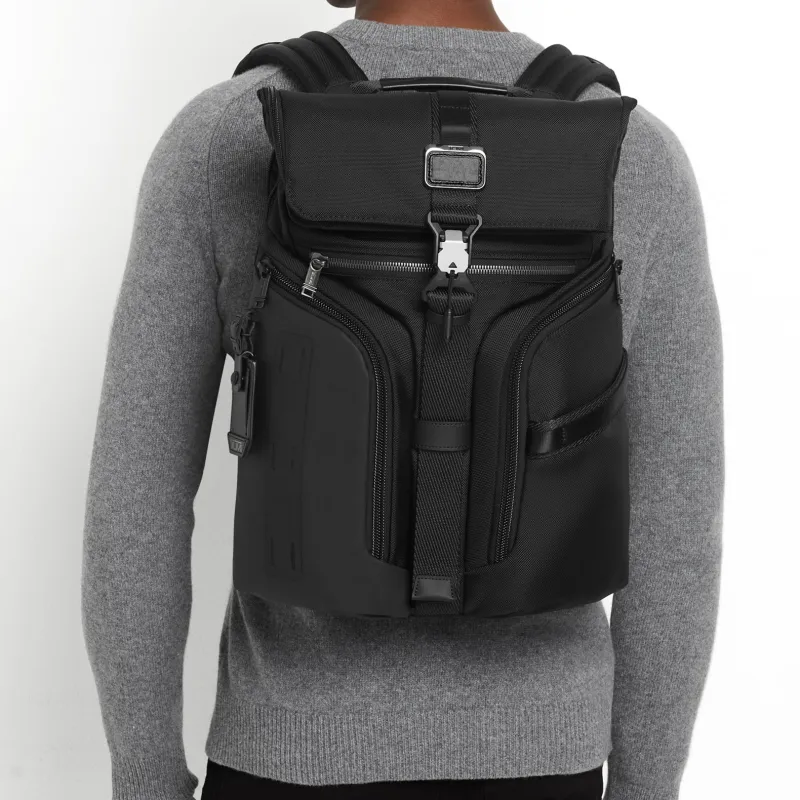 TUMI Alpha Bravo Nylon Backpack Regular Men's Black-7