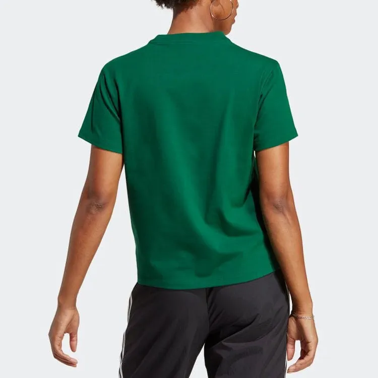 Adidas Originals T Shirt Women's Dark Green-3