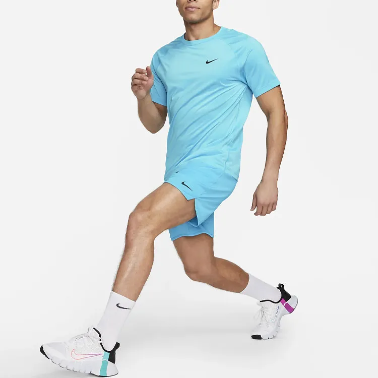 Nike T-Shirts Men Sky Blue-2