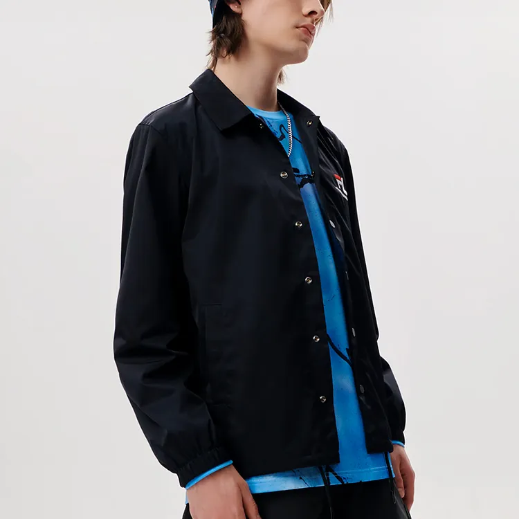 FILA FUSION Jackets Men Pitch Black-4