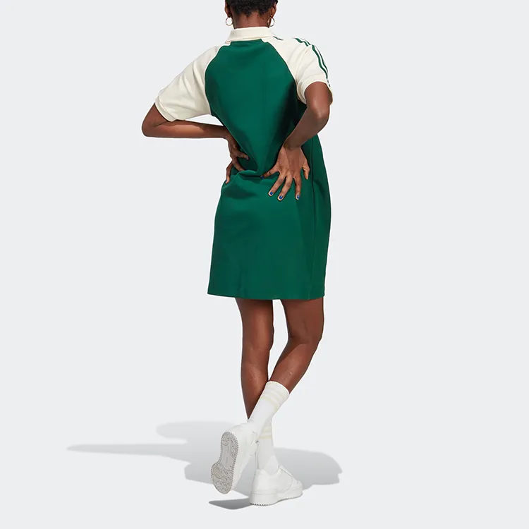 Adidas Originals Short Sleeved Dresses Women's Dark Green-3