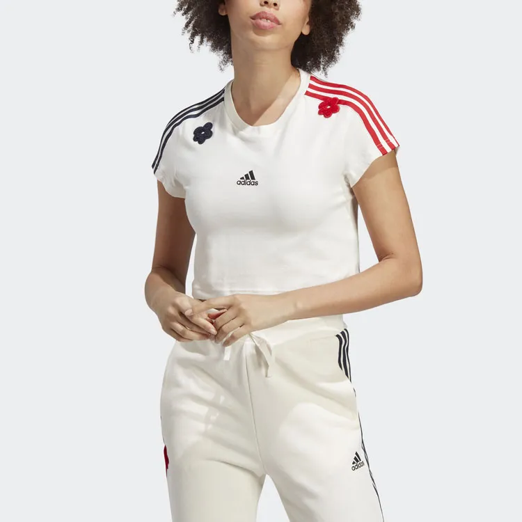 Adidas SS23 Adicolor 70s Retro Series T-Shirts Women's White-1