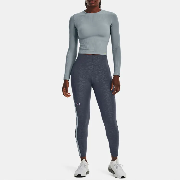 Under Armour RUSH T Shirt Women's Harbor Blue-2