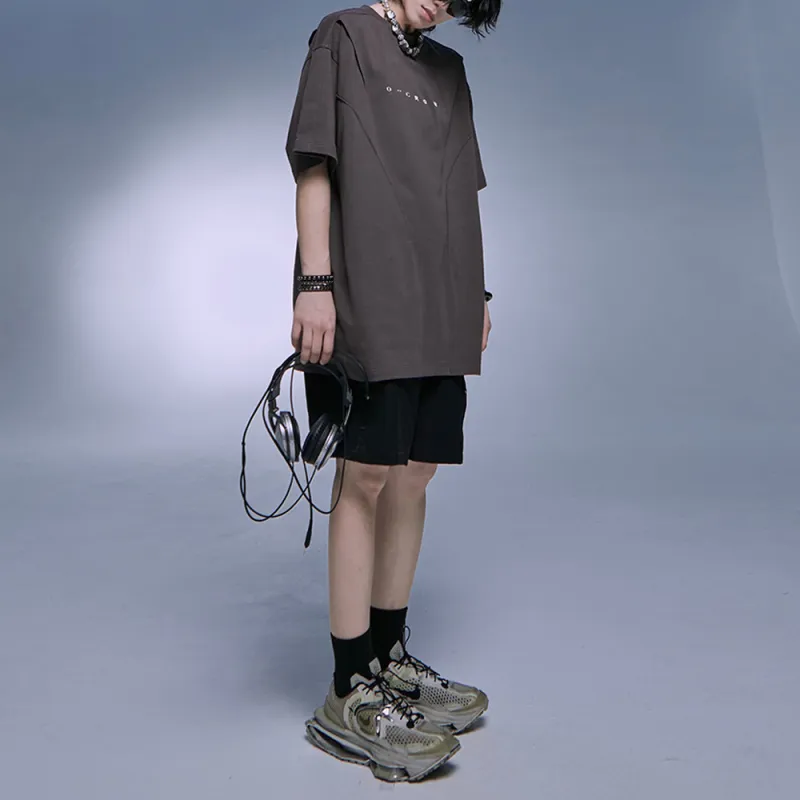 0-CROWORLD T-Shirts Men Gray-2
