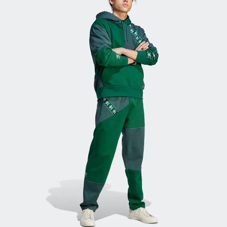 Adidas Originals ADC PATCHWORK HOODIE Sweatshirts Unisex Mineral Green-5