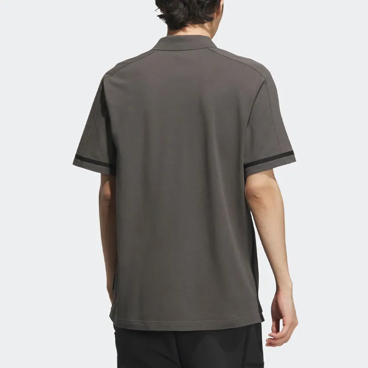 Adidas Polo Shirt Men's Stone Gray-2
