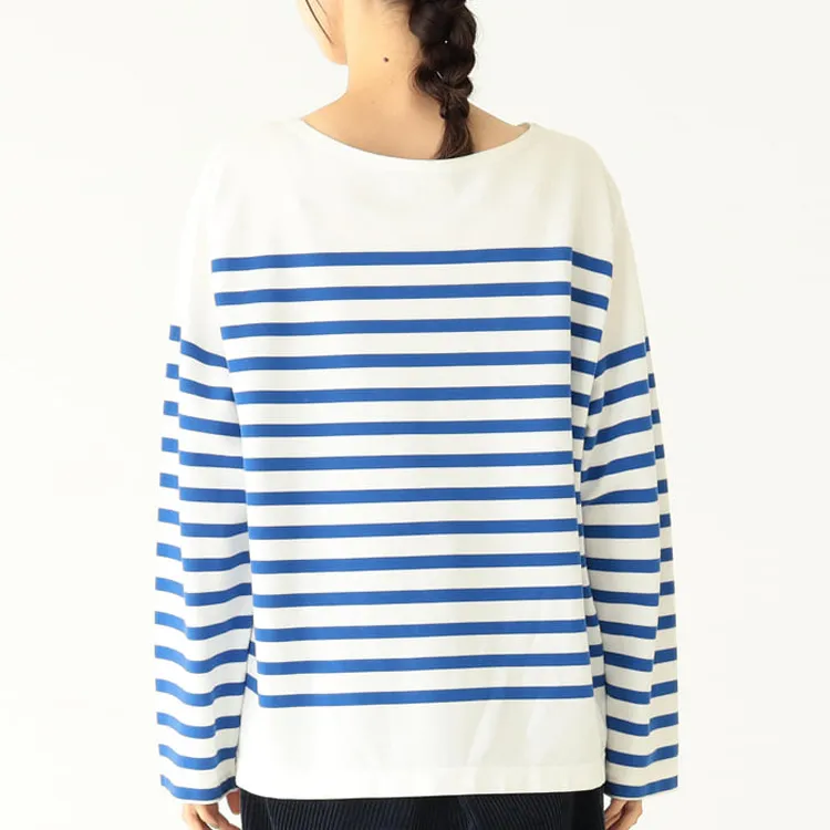 Beams T Shirts Women's Blue With White Lettering-4