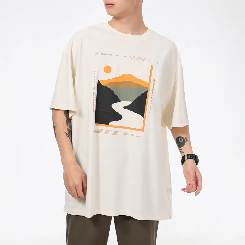 Timberland T Shirts Men Smoke White-2