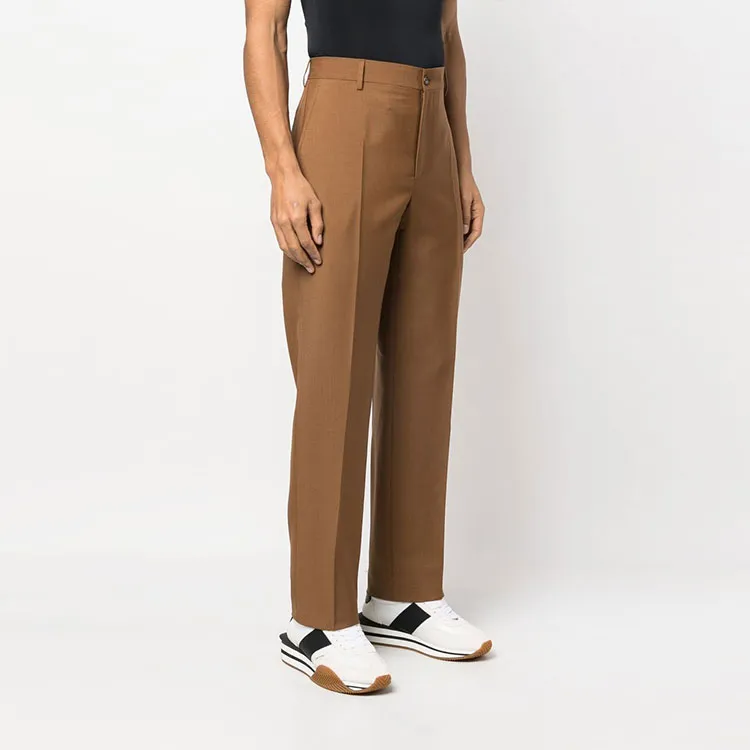 VERSACE SS23 Holiday Casual Pants Men's Brown-3