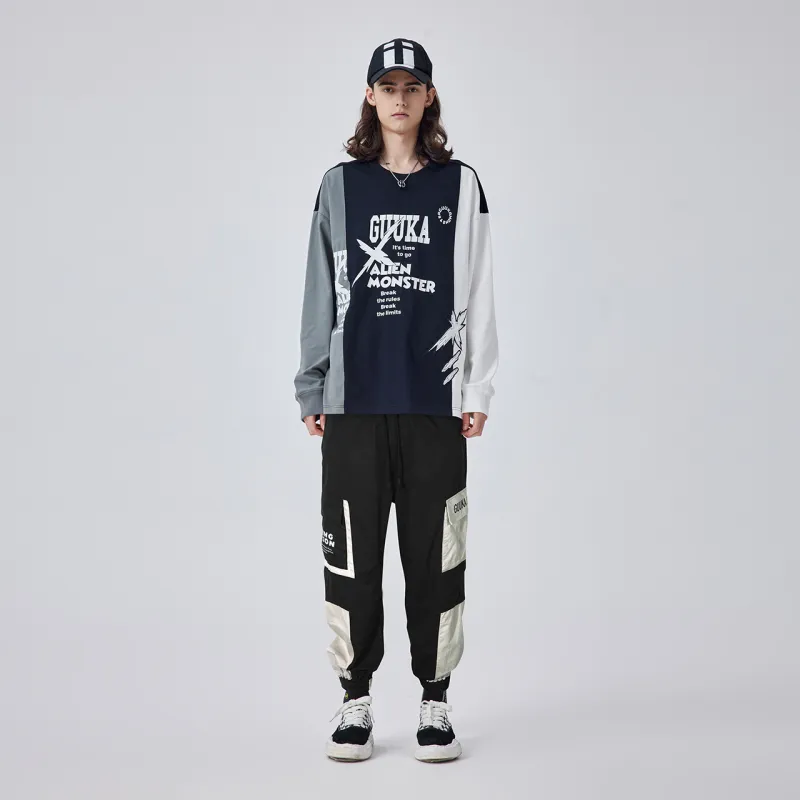 Guuka Knitted Sports Pants Men's Black-3