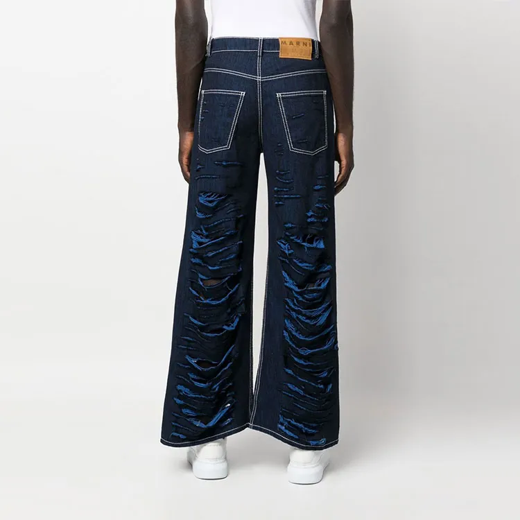 MARNI Distressed Straight leg Jeans-2