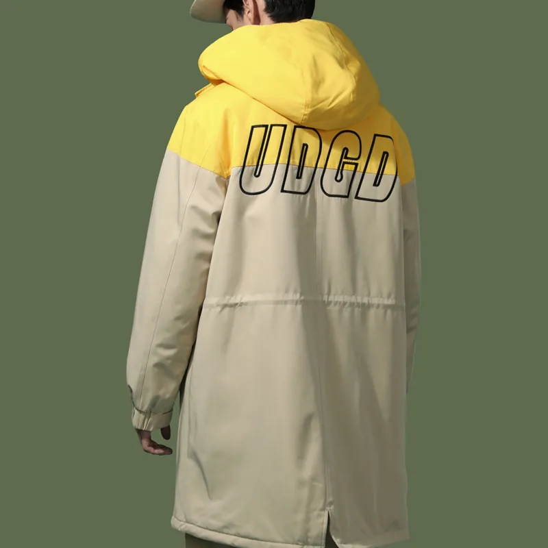 UNDERGARDEN Colorblock Hooded Loose Fit Mid-Length Puffer Jacket Unisex-6