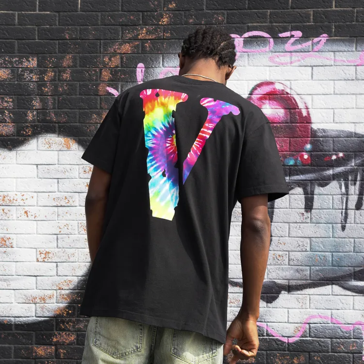 VLONE Big Logo Series T Shirts Unisex Black-3