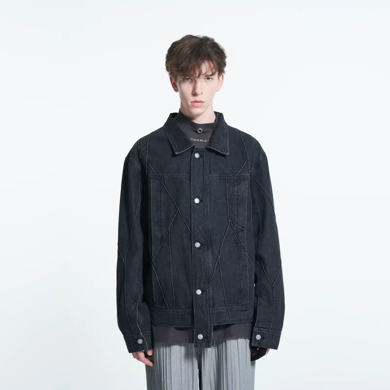 BLINDNOPLAN Loose Fit Denim Jacket Unisex-3