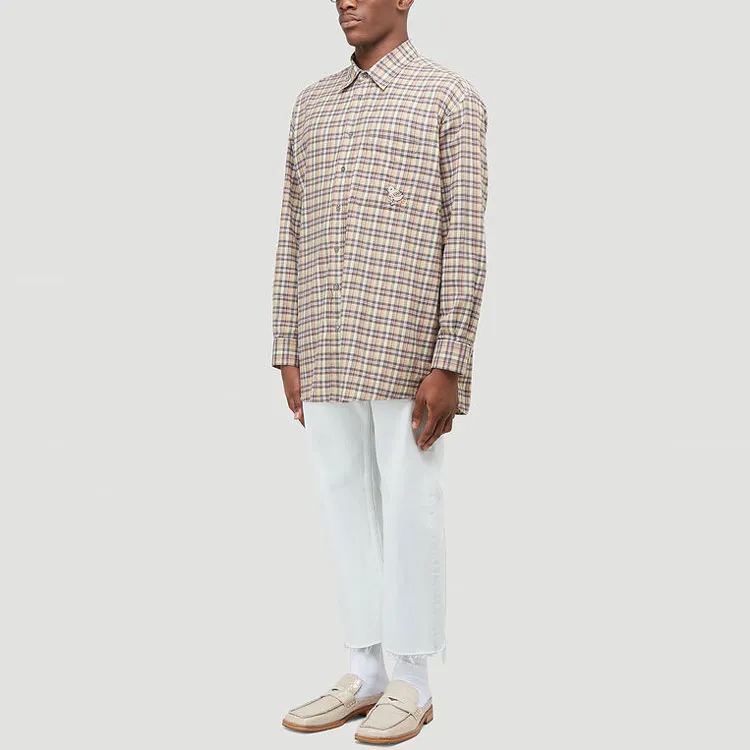 GUCCI Shirts Men Beige-5