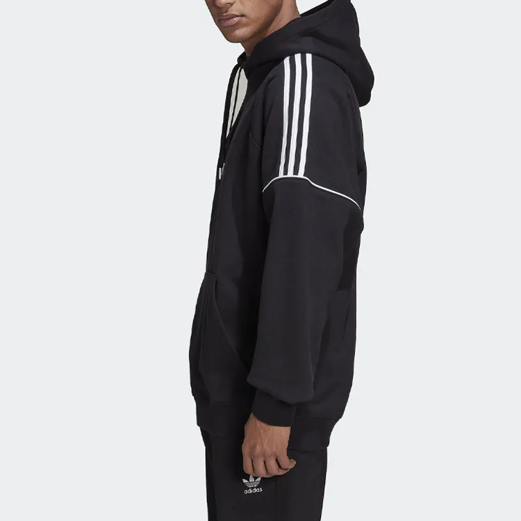 Adidas Three-stripe Cotton Hoodie-3