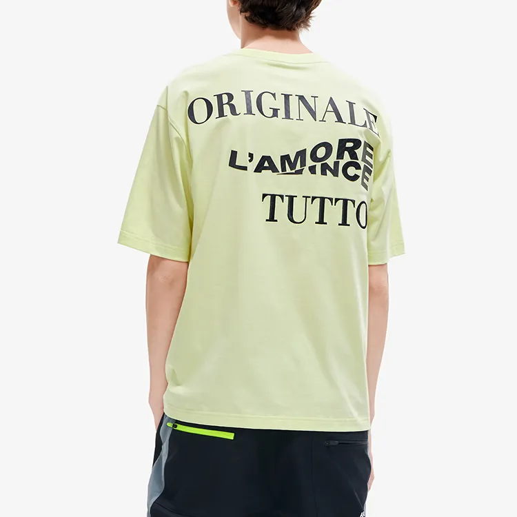 FILA T Shirts Men Cyan Yellow-3