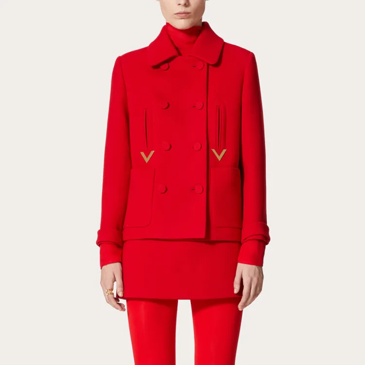 Valentino Coats Women's Red-1