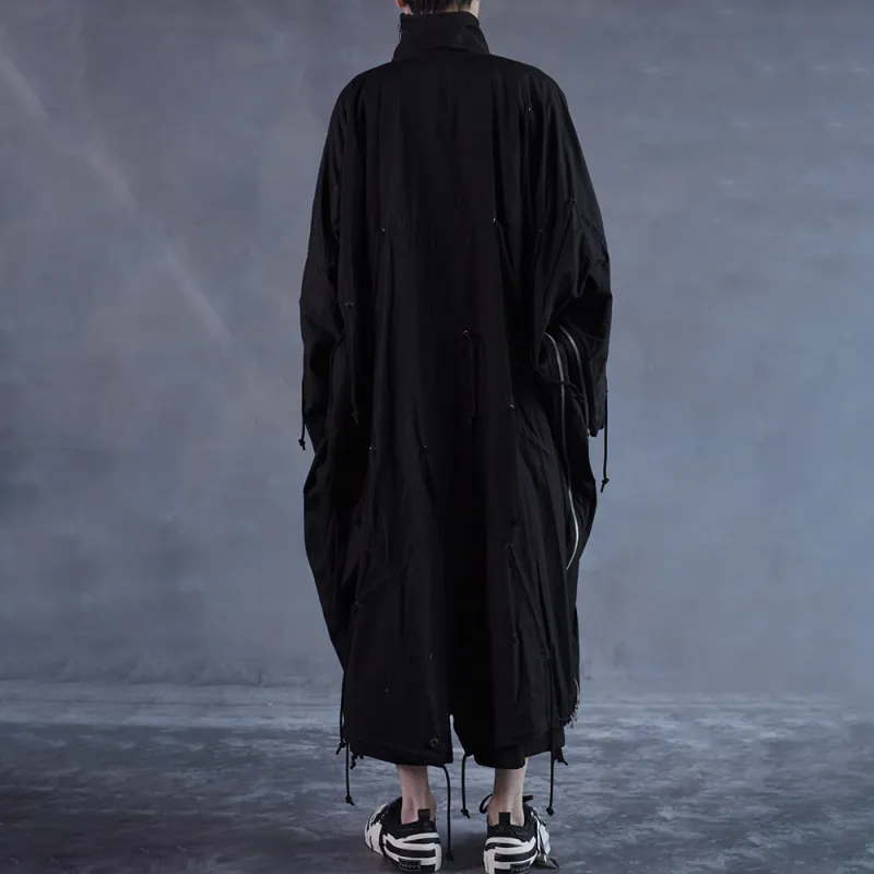 Yohji Yamamoto Trench Coats Unisex Black-3