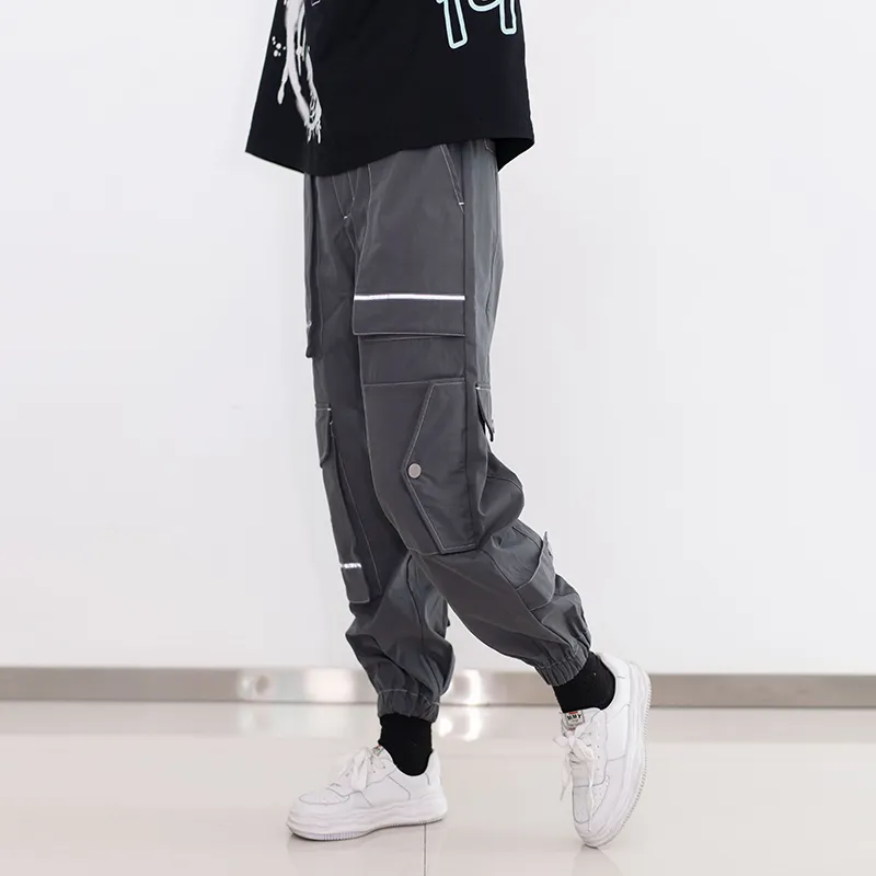 Clubxxhh Casual Pants Unisex Gray-5